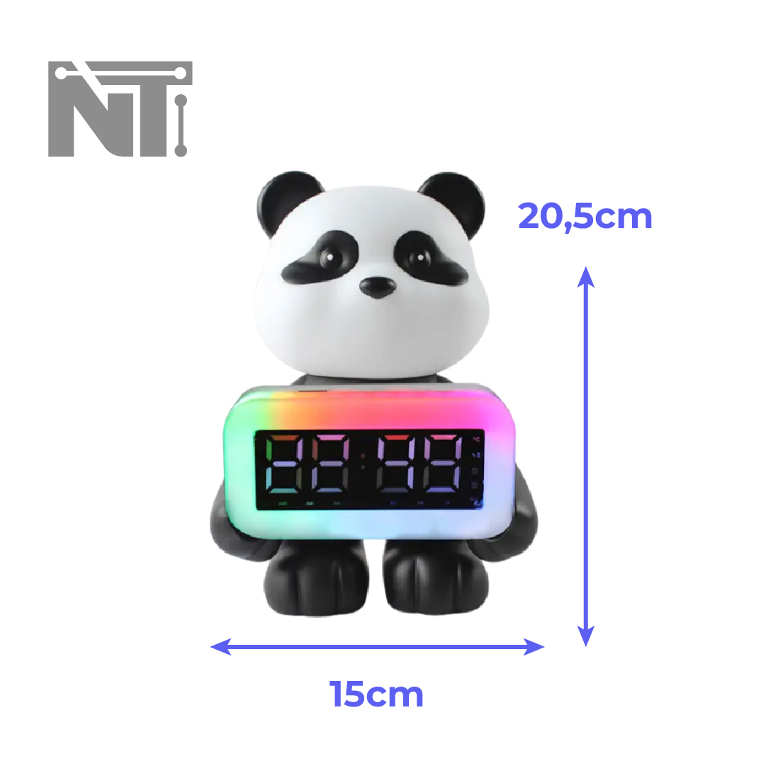 Miniatura 4 de Parlante RGB Despertador Panda